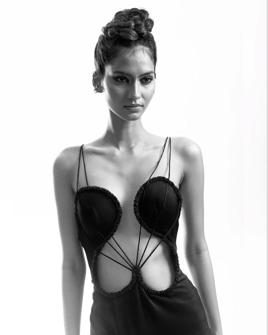 ELSA NILAJ - Black Heart Maxi Dress, buy at DOORS NYC