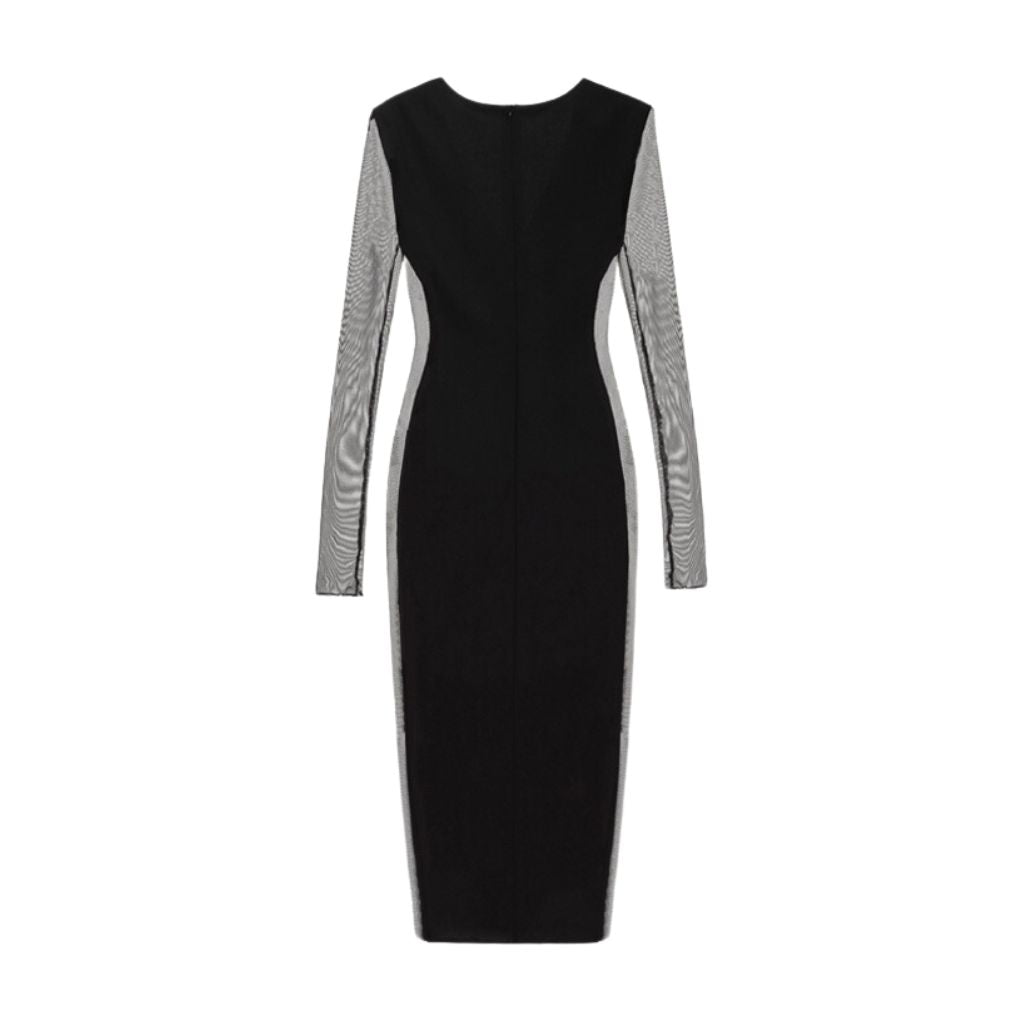 KRIS MARAN - Maxi Dress With Sheer Sides buy at DOORS NYC