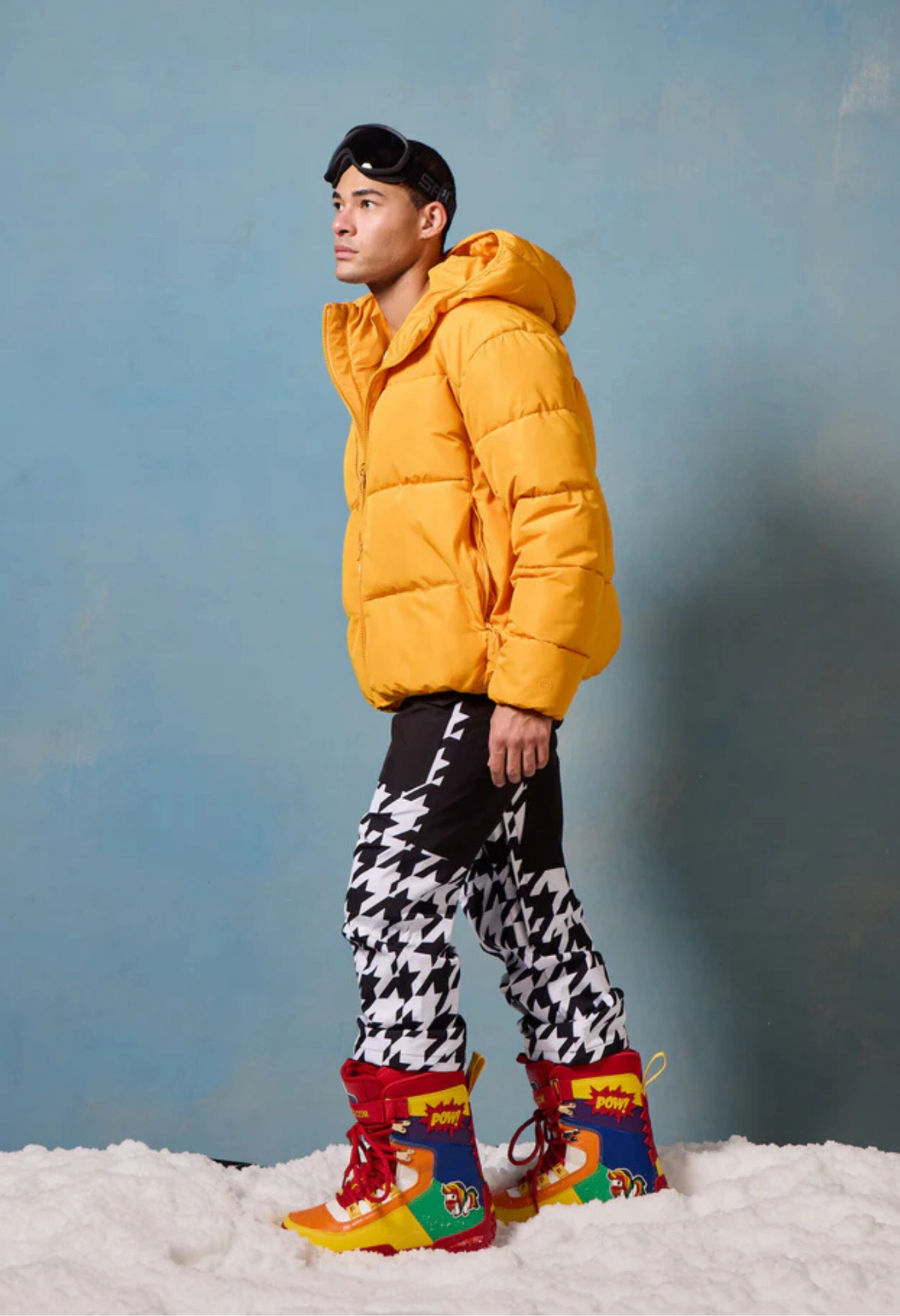 FRESHY - Pow Stomps Snowboard Boots Rainbow | PR Sample, PR Sample at DOORS NYC PR showroom