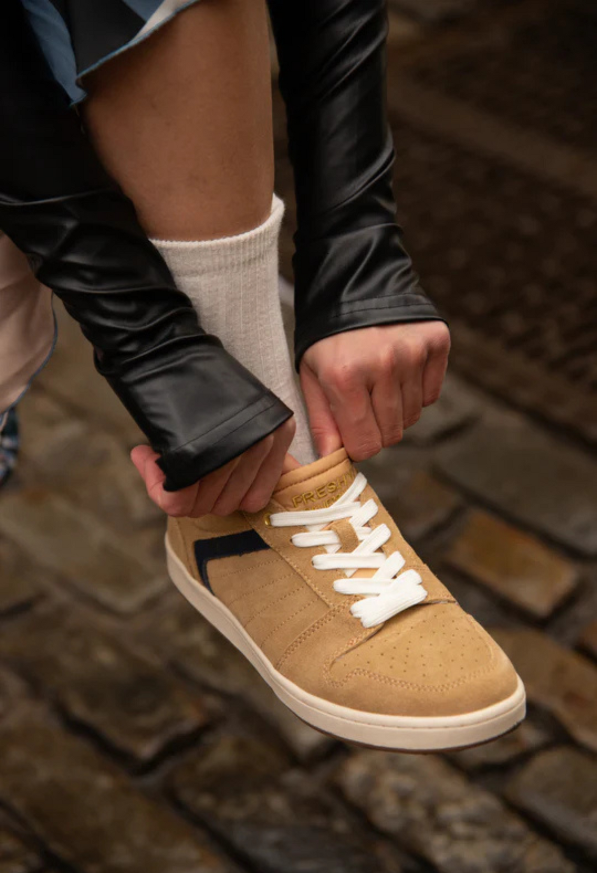 FRESHY - Kingpin Tan Sneakers, PR Sample at DOORS NYC PR Showroom