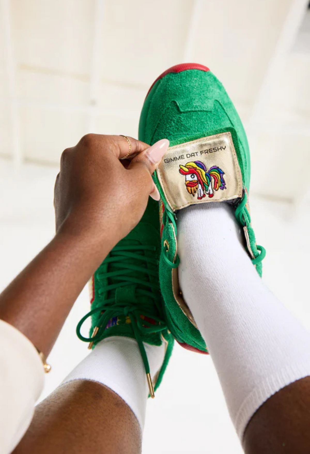 FRESHY - Brites Sneakers | Green, buy at DOORS NYC