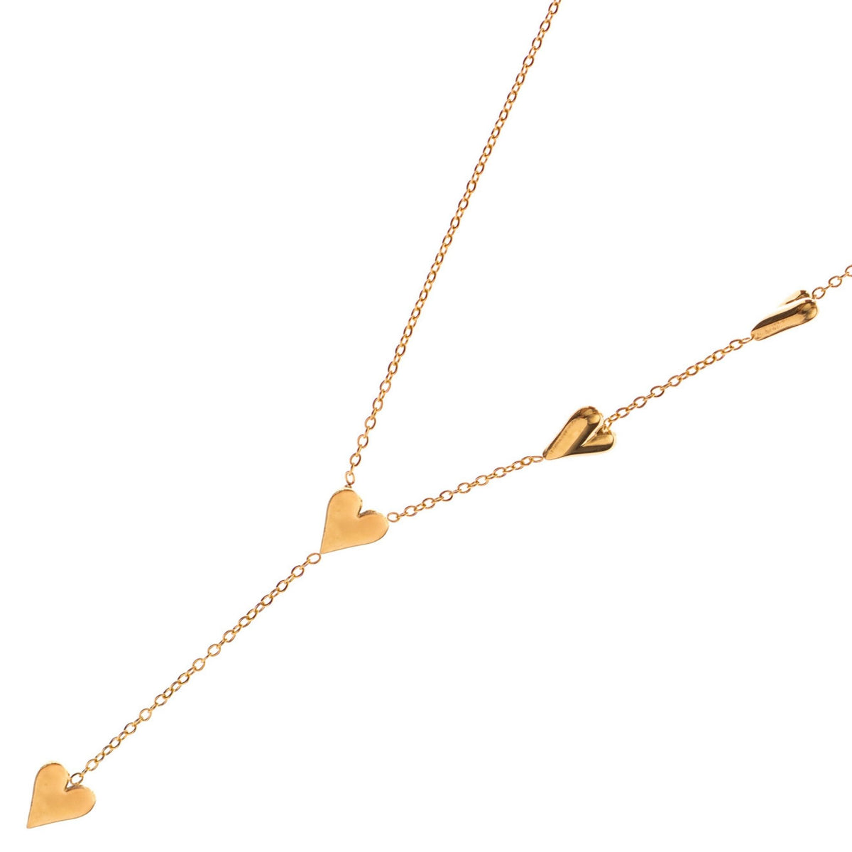 Golden Heart Y Necklace