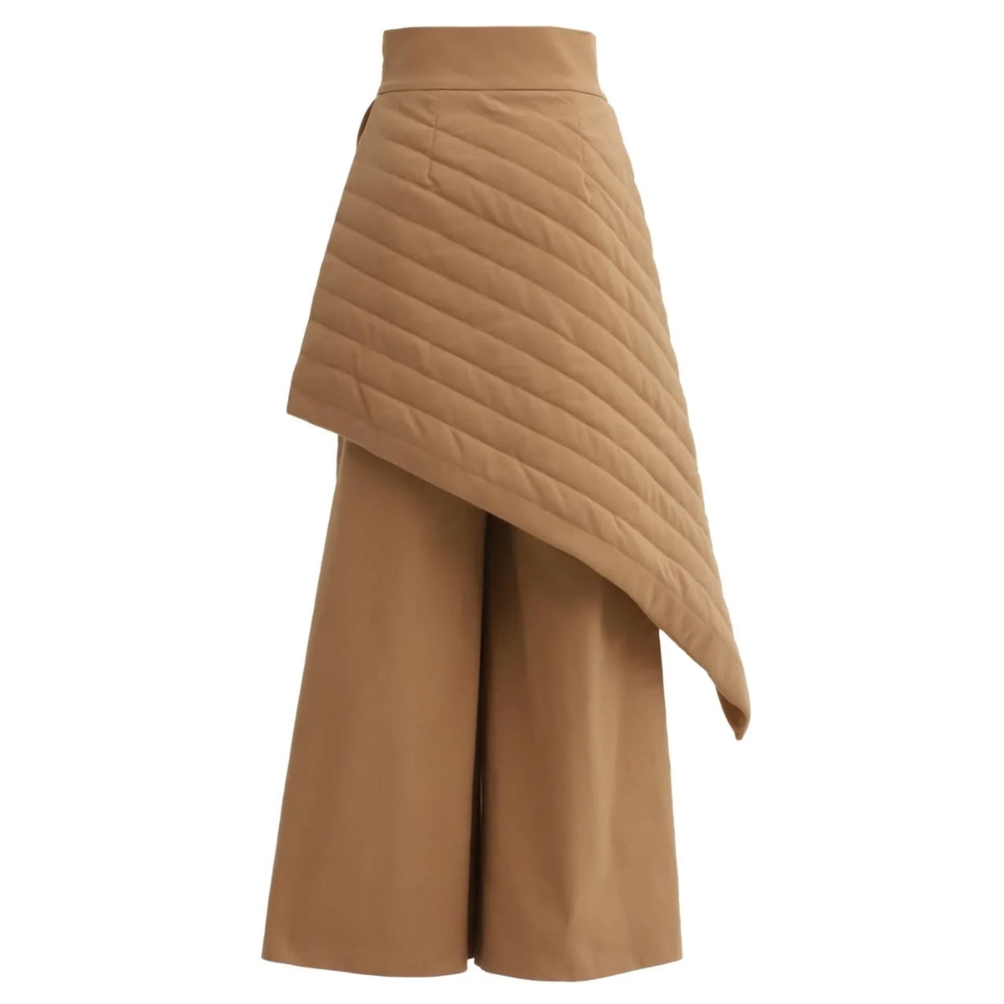 Vintage Wool Blend Quilted Pants | Camel