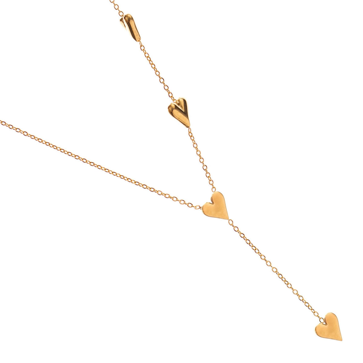 Golden Heart Y Necklace