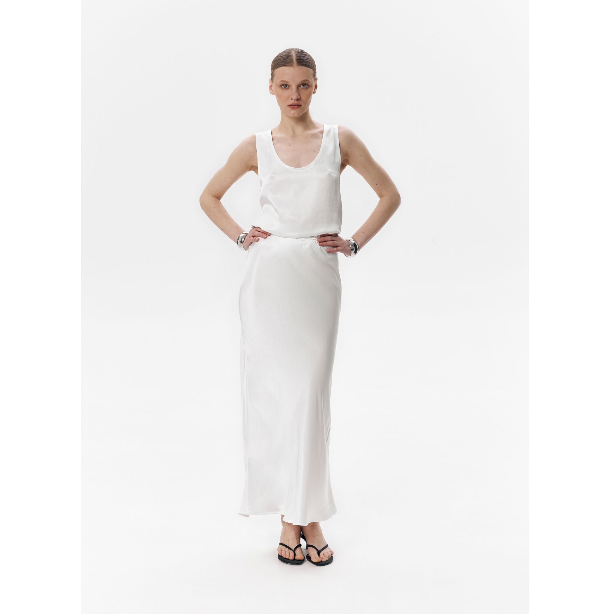 White LUNA Skirt