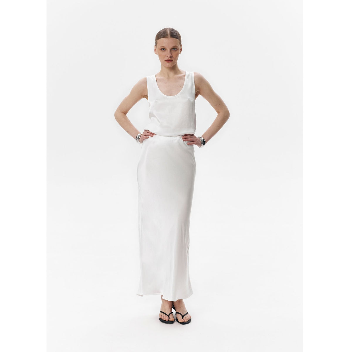 White LUNA Skirt