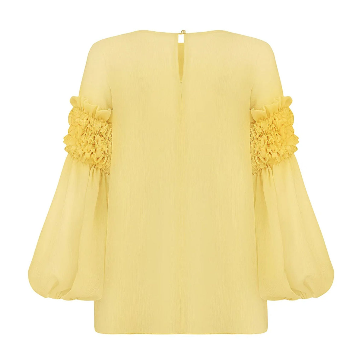 GURANDA - Yellow Ruffled Blouse , buy at DOORS NYC