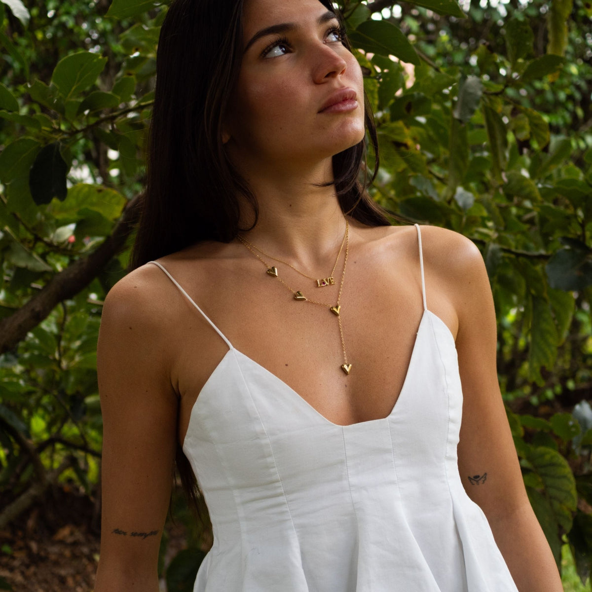 Golden Heart Y Necklace