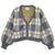 DCV - Cashmere Checked Cardigan Gray, buy at DOORS NYC