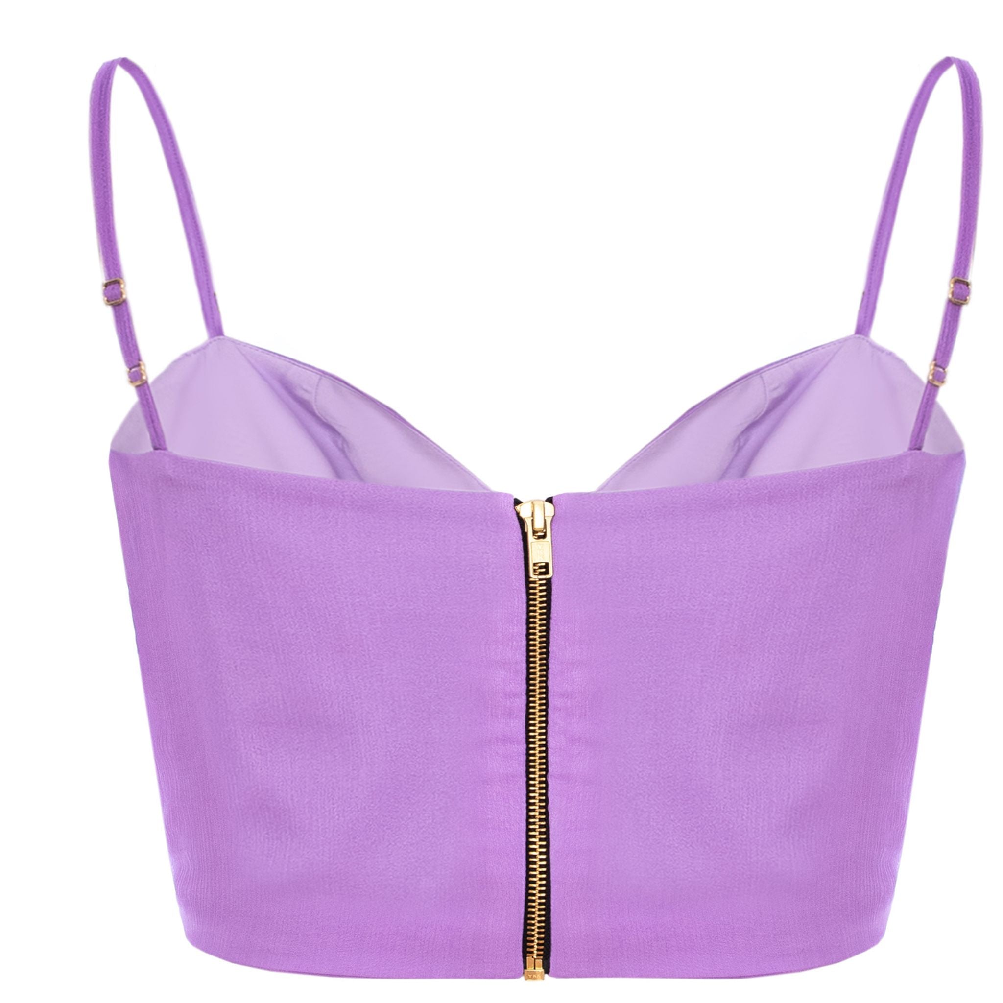 Lilac Silk Corset Top