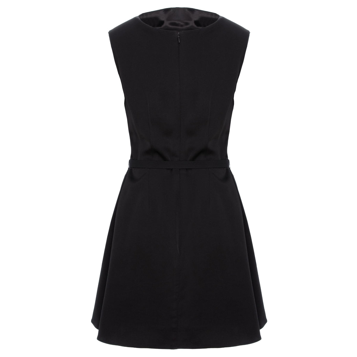 A line Viscose Mini Summer Dress - Black