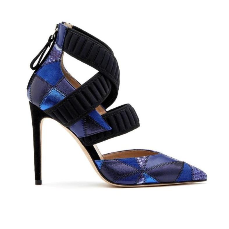 BENEDETTA BOROLI - Sforza Patchwork Bluette PR Sample at DOORS NYC PR showroom