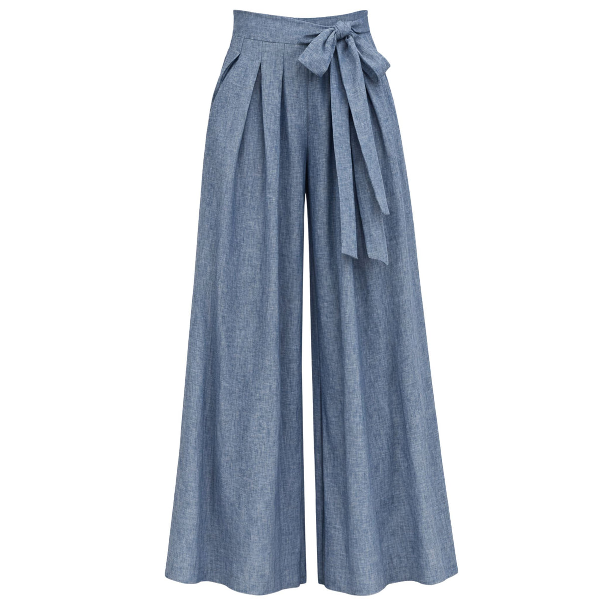 Freesia Blue Linen Pants