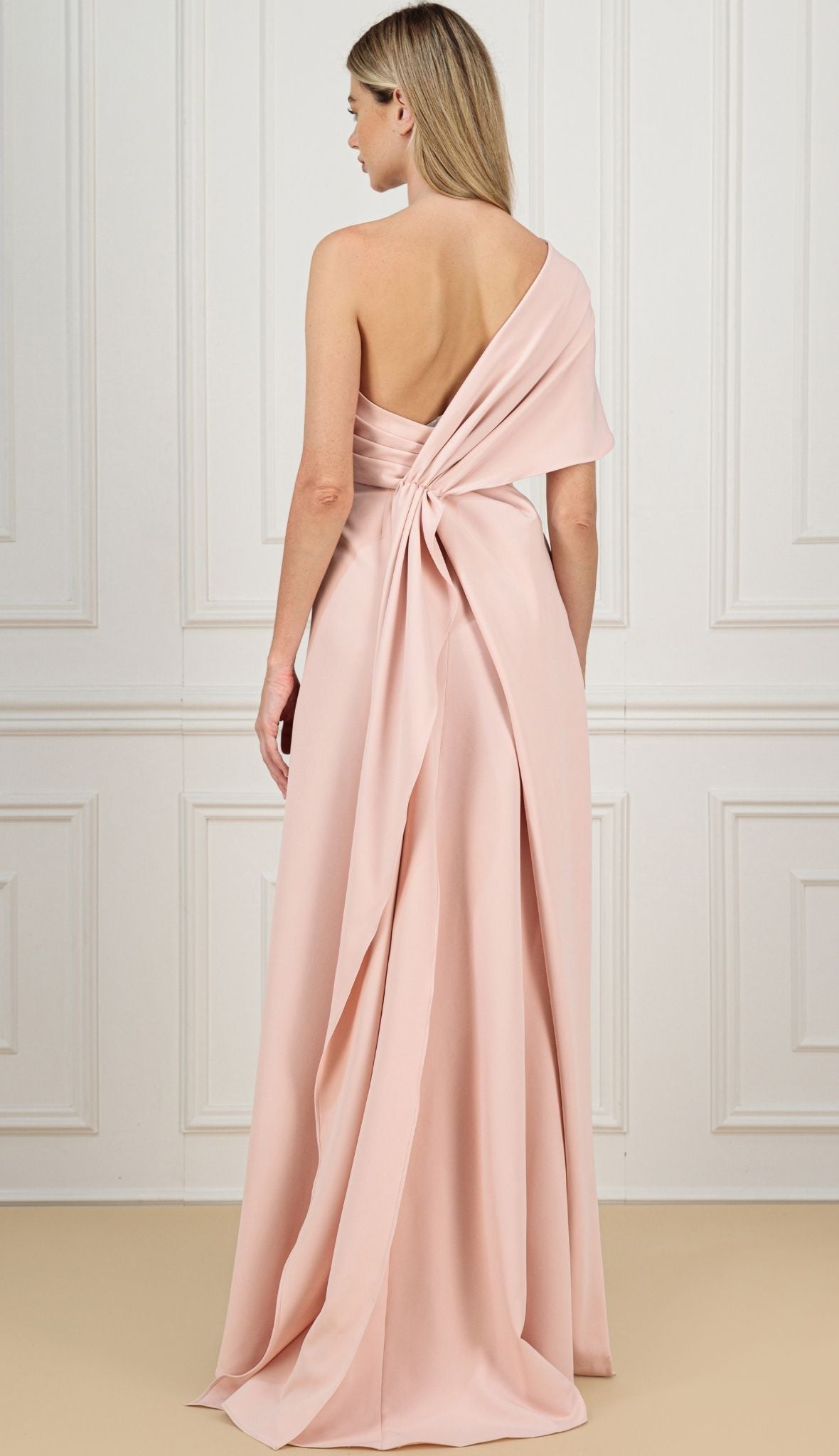 KAIANE DESIGNS - Regal Asymmetry Dress | Pink at DOORS NYC