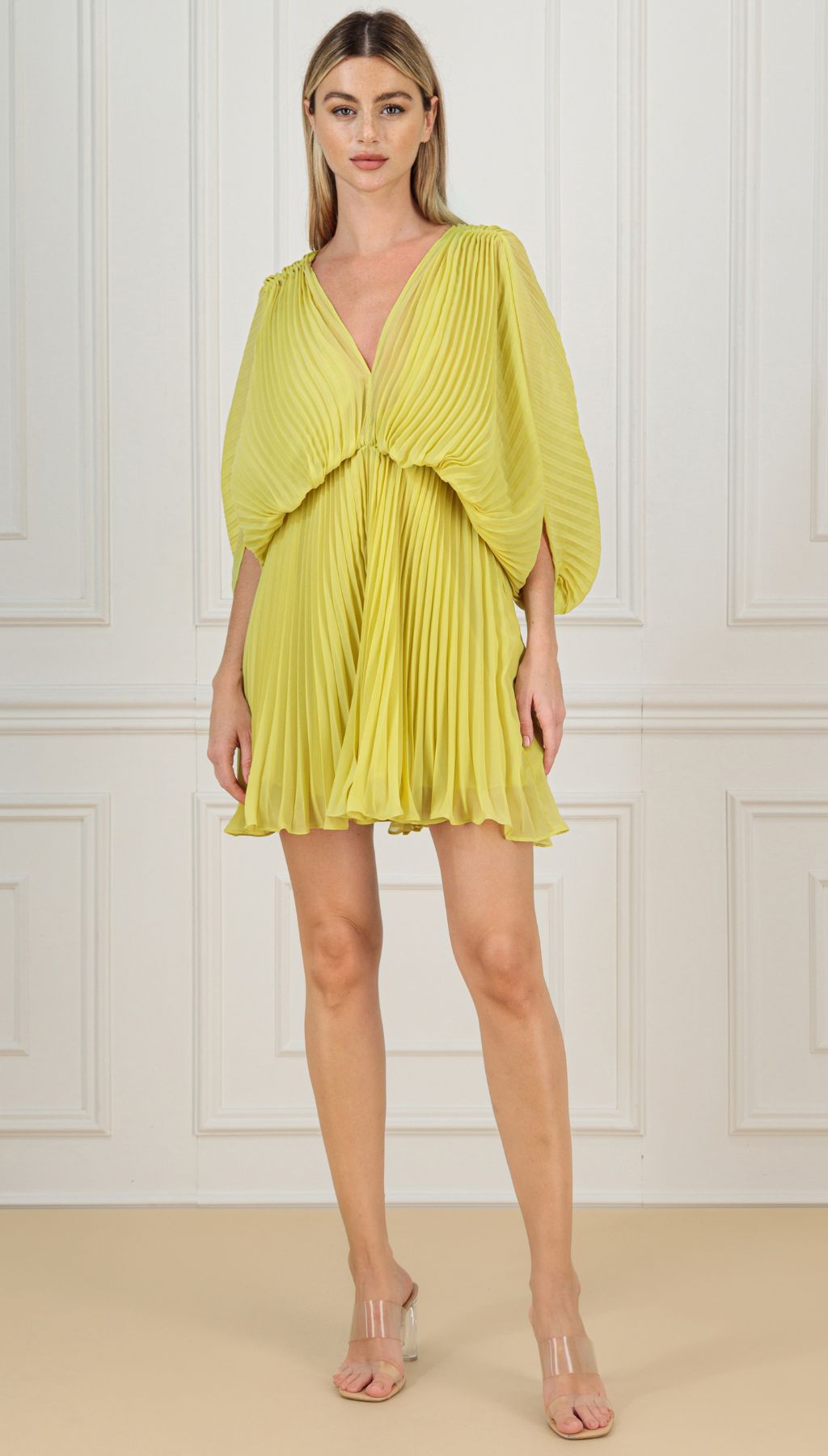 KAIANE DESIGNS - Butterfly Mini Dress | Yellow at DOORS NYC