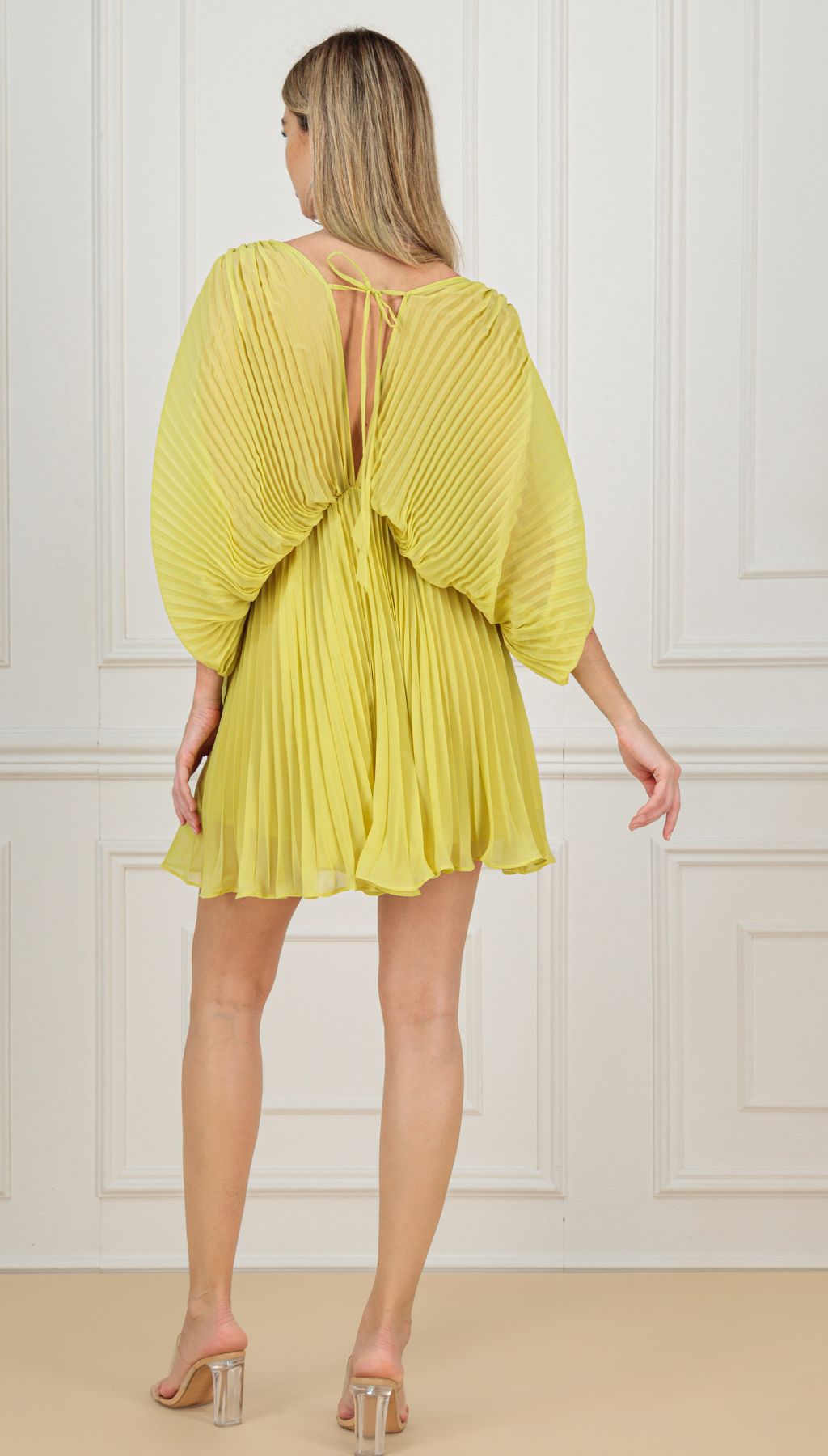 KAIANE DESIGNS - Butterfly Mini Dress | Yellow at DOORS NYC