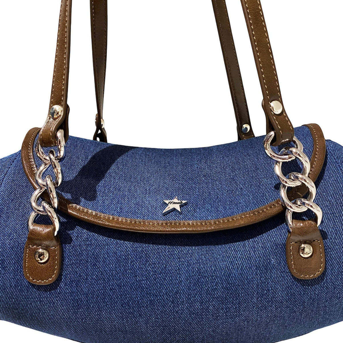 TTMAB - Naomi Denim Evening Shoulder Bag | Blue, buy at DOORS NYC