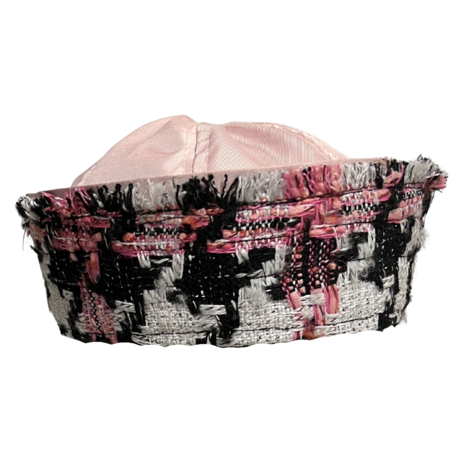 Pink Tweed Sailor Hat with Ribbon – HESTAVERSE x LADYGUNN