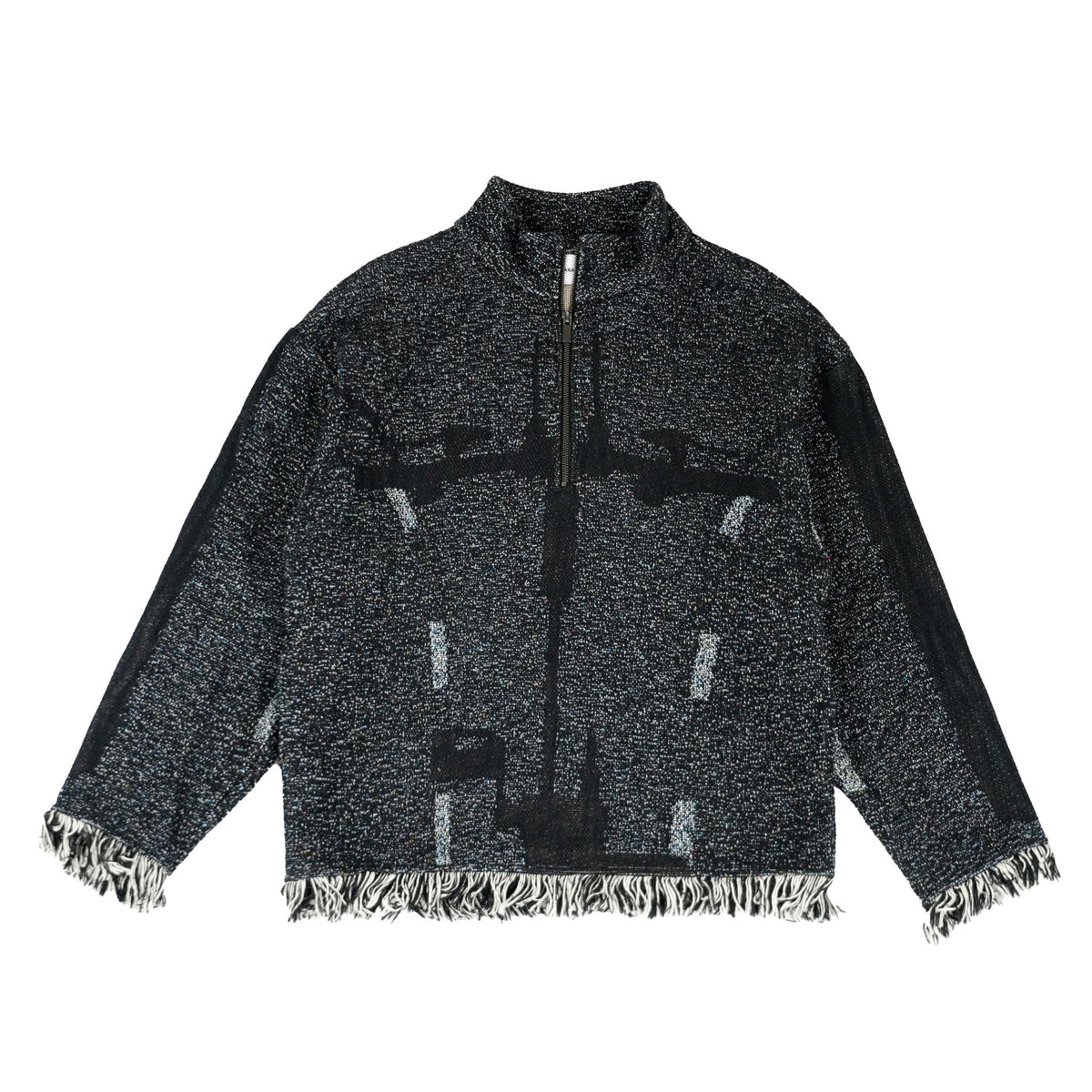CLARA SON - Reminiscence Tapestry Pullover | Charcoal , buy at DOORS NYC