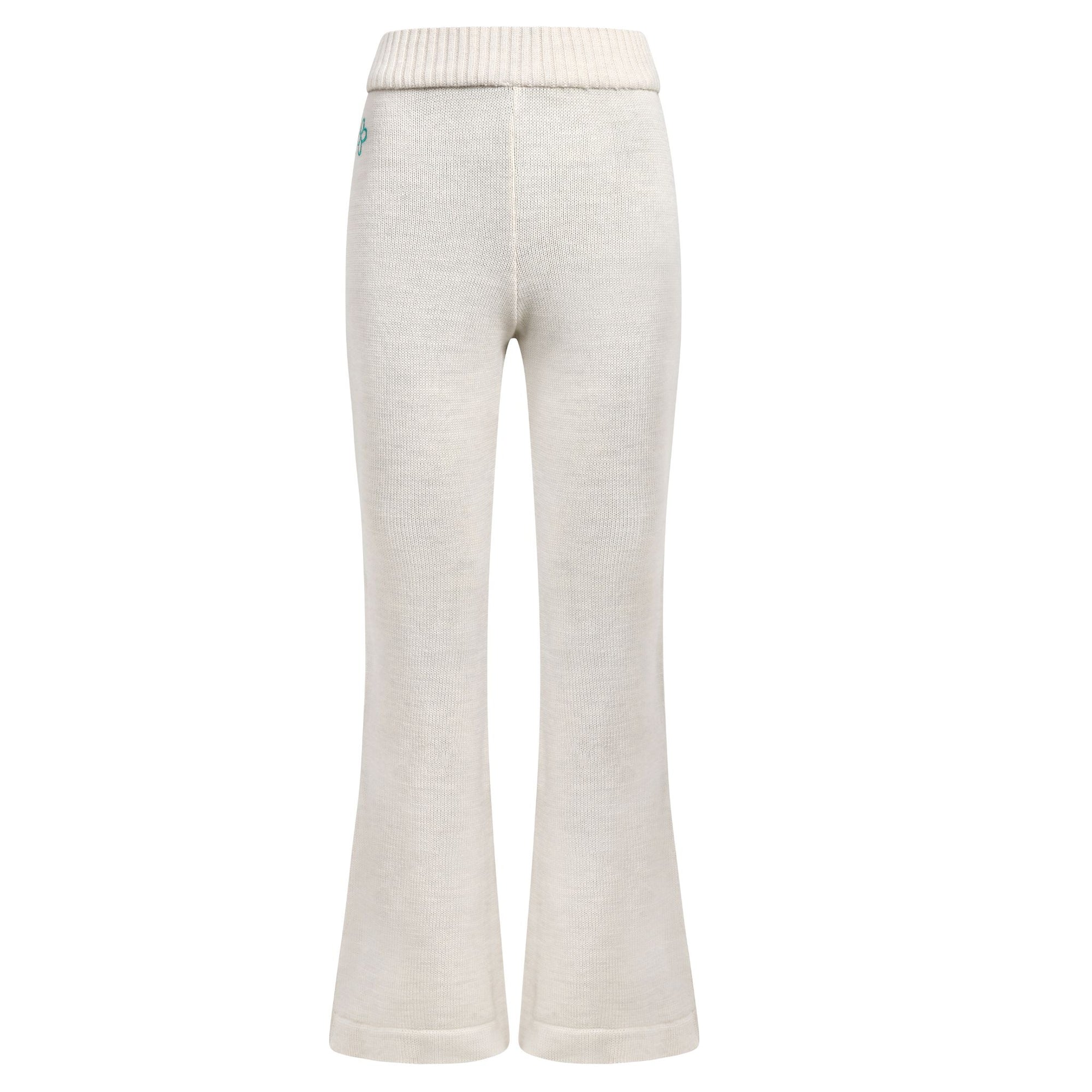 Light gray pants on a white background