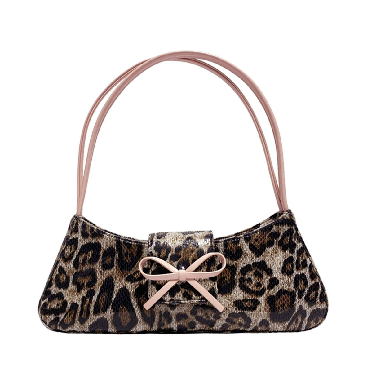 TTMAB - Bow Baguette Bag | Leopard, buy at doors.nyc