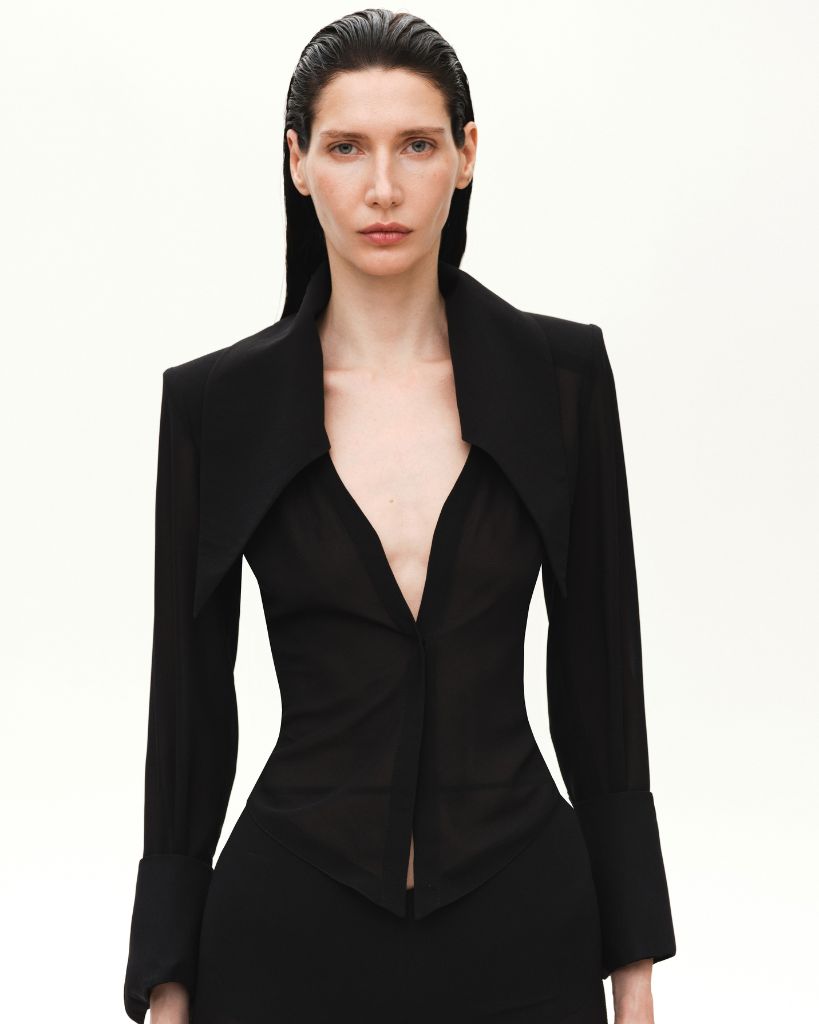 KRIS MARAN -Shirt With Oversized Collar buy at DOORS NYC