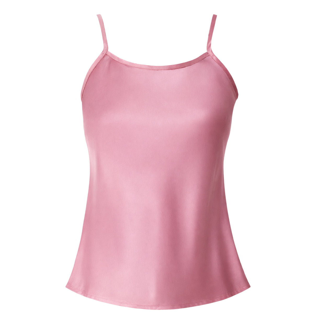 Olivette Satin Top | Blush Pink