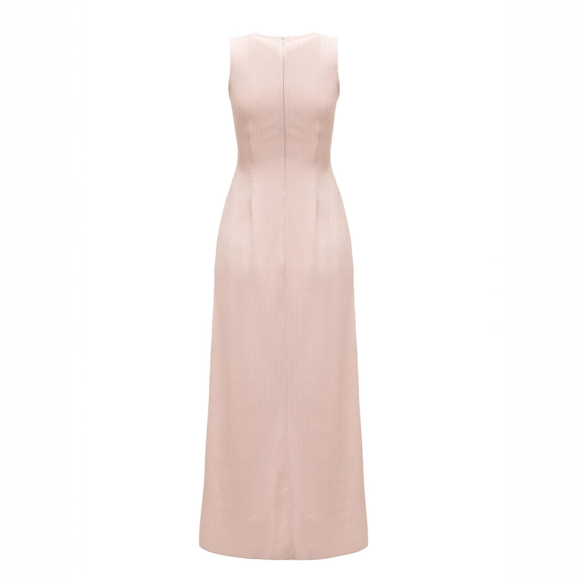 Sleeveless twisted Powder Pink Maxi Dress