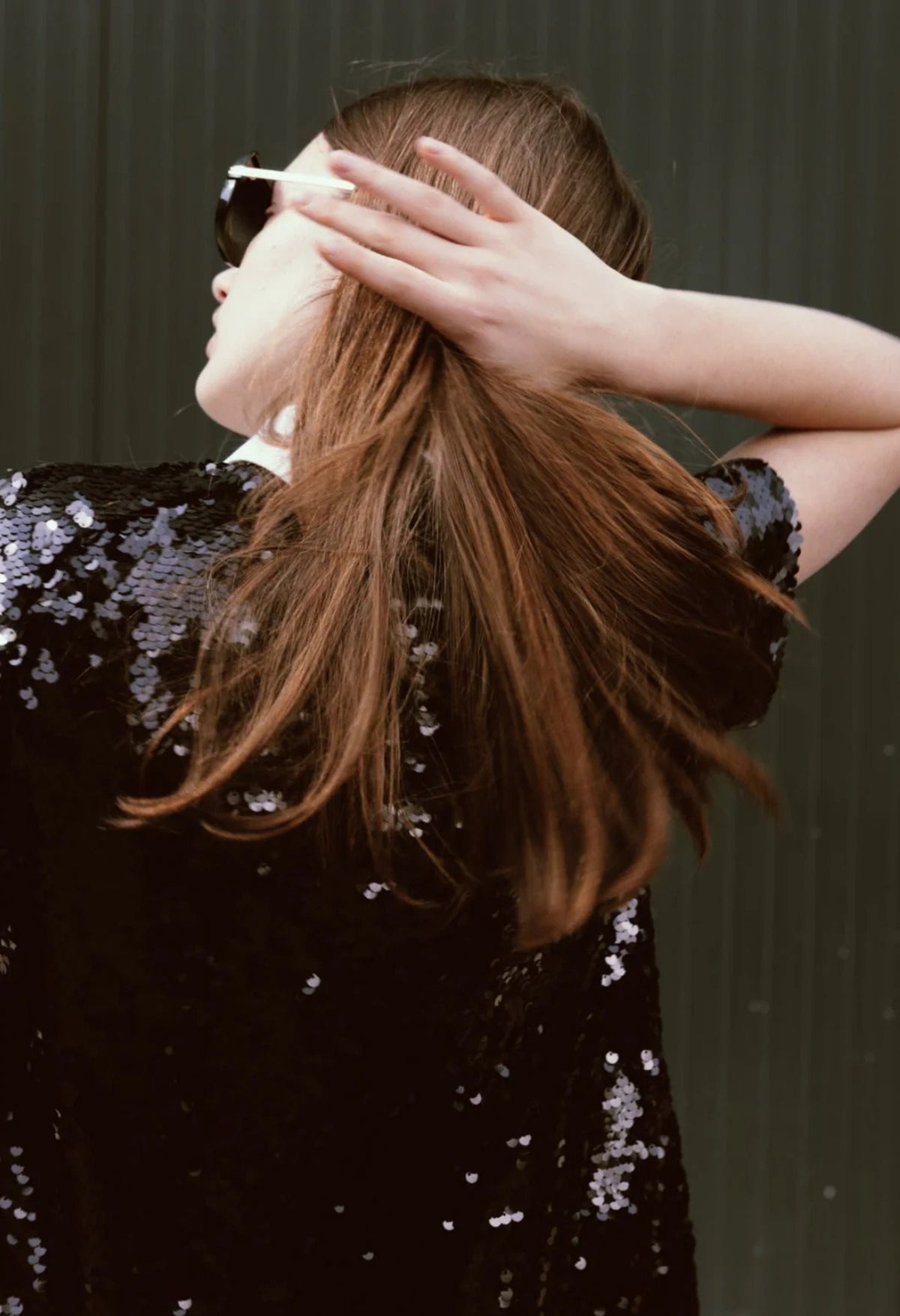 JULIA ALLERT - Sequin Evening Gown | Black buy at doors.nyc