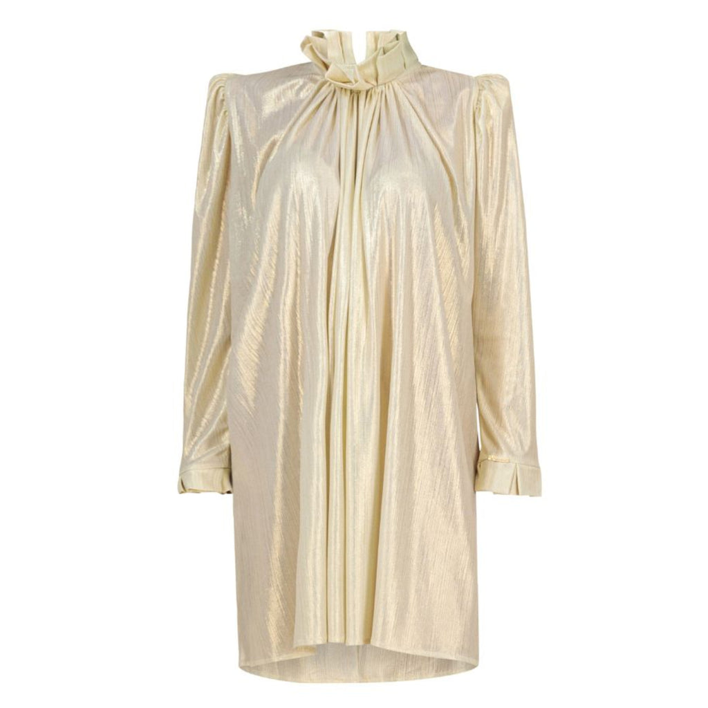 KAIANE DESIGNS - Metallic Mini Dress Gold