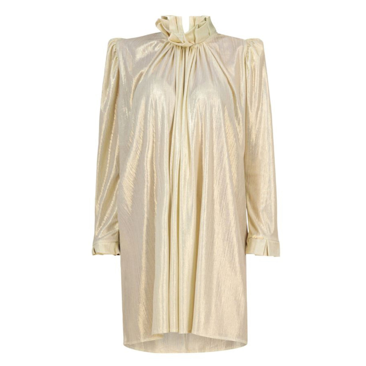 KAIANE DESIGNS - Metallic Mini Dress Gold | at DOORS NYC KAIANE DESIGNS - Metallic Mini Dress Gold | at DOORS NYC