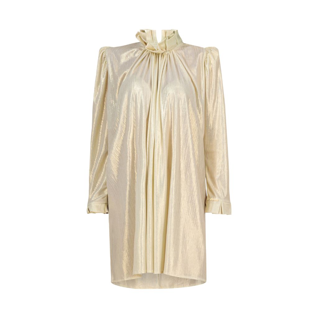 KAIANE DESIGNS - Metallic Mini Dress | Gold at DOORS NYC