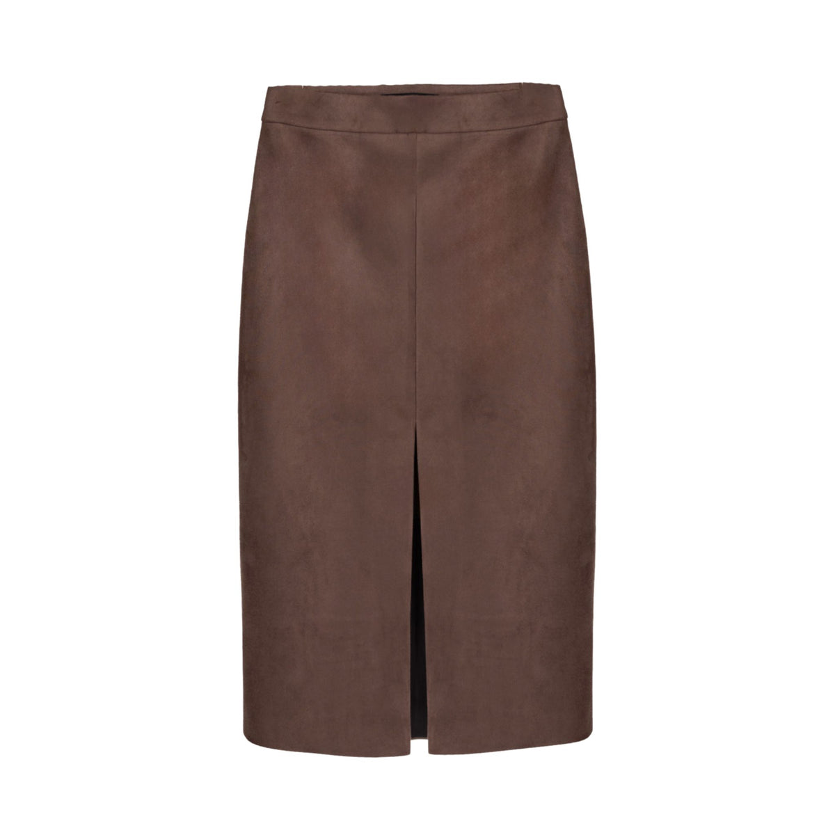 KRIS MARAN - Suede Midi Skirt | Brown buy at DOORS NYC