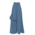 JULIA ALLERT - Wide Flared Trousers With Calla Flower Pale Blue | PR Sample, buy at DOORS NYC