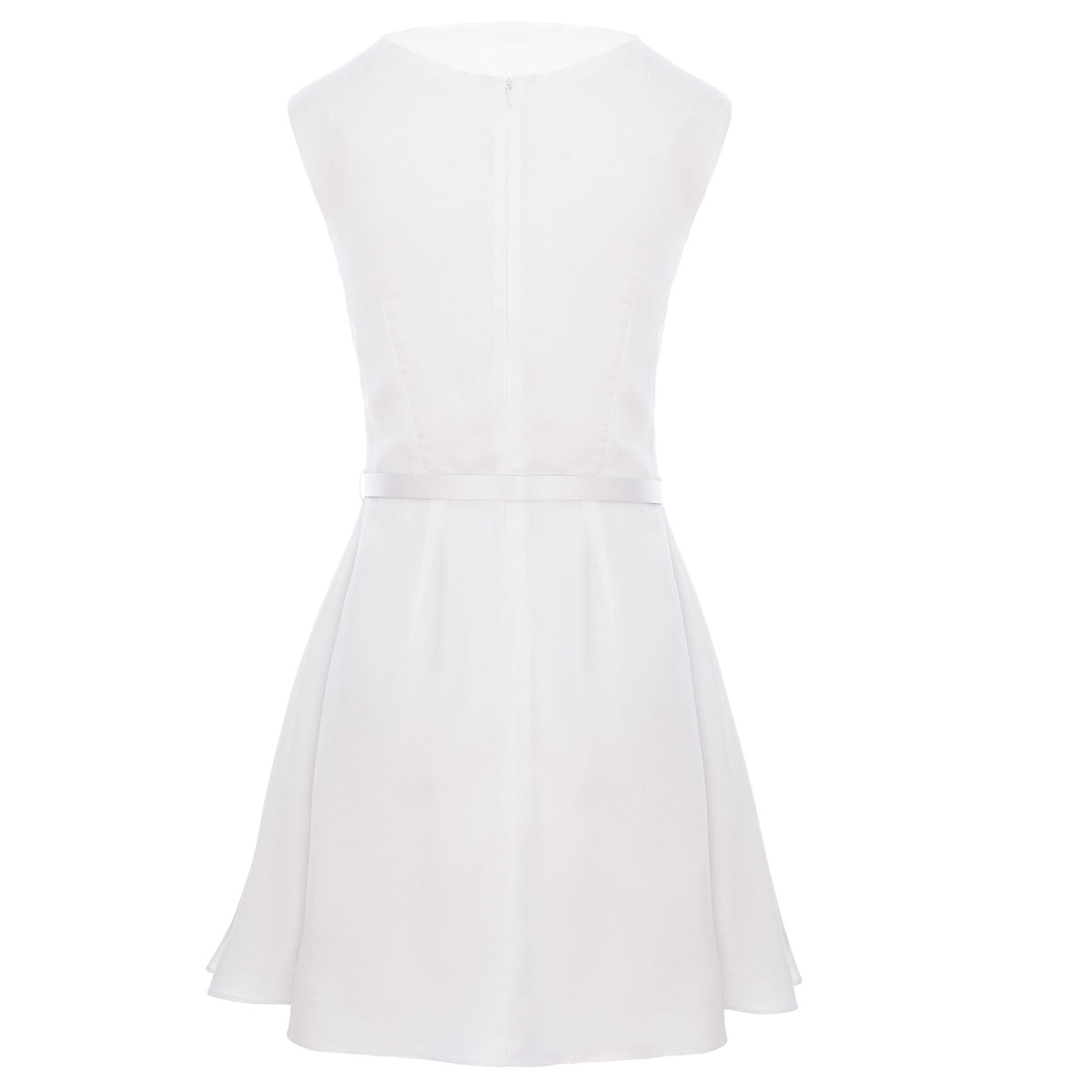 A line Viscose Mini Summer Dress - White