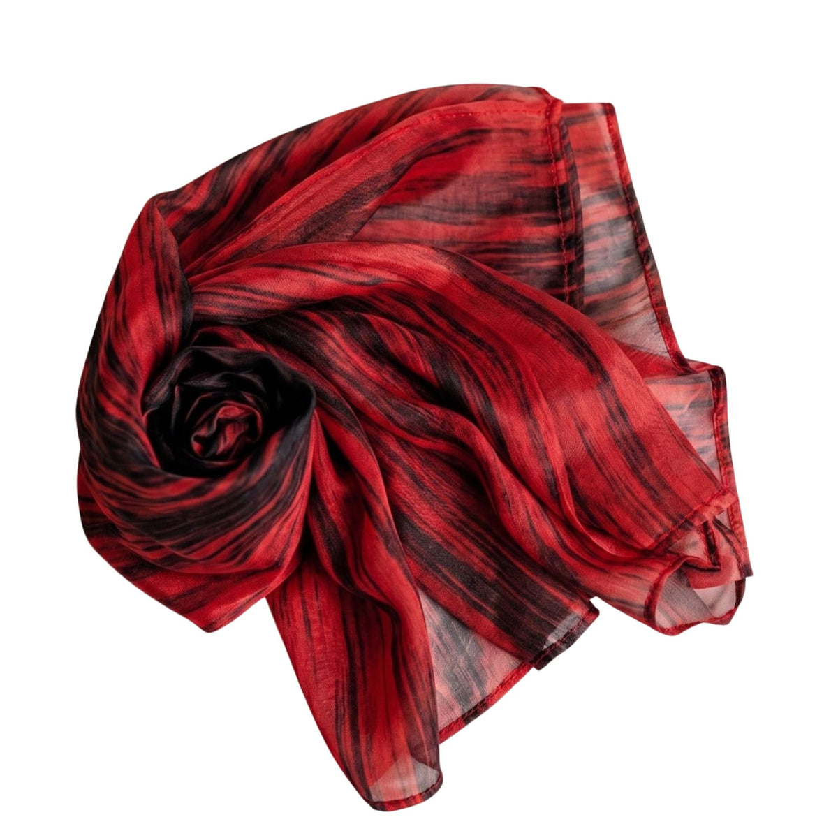Red Brushstroke Scarf