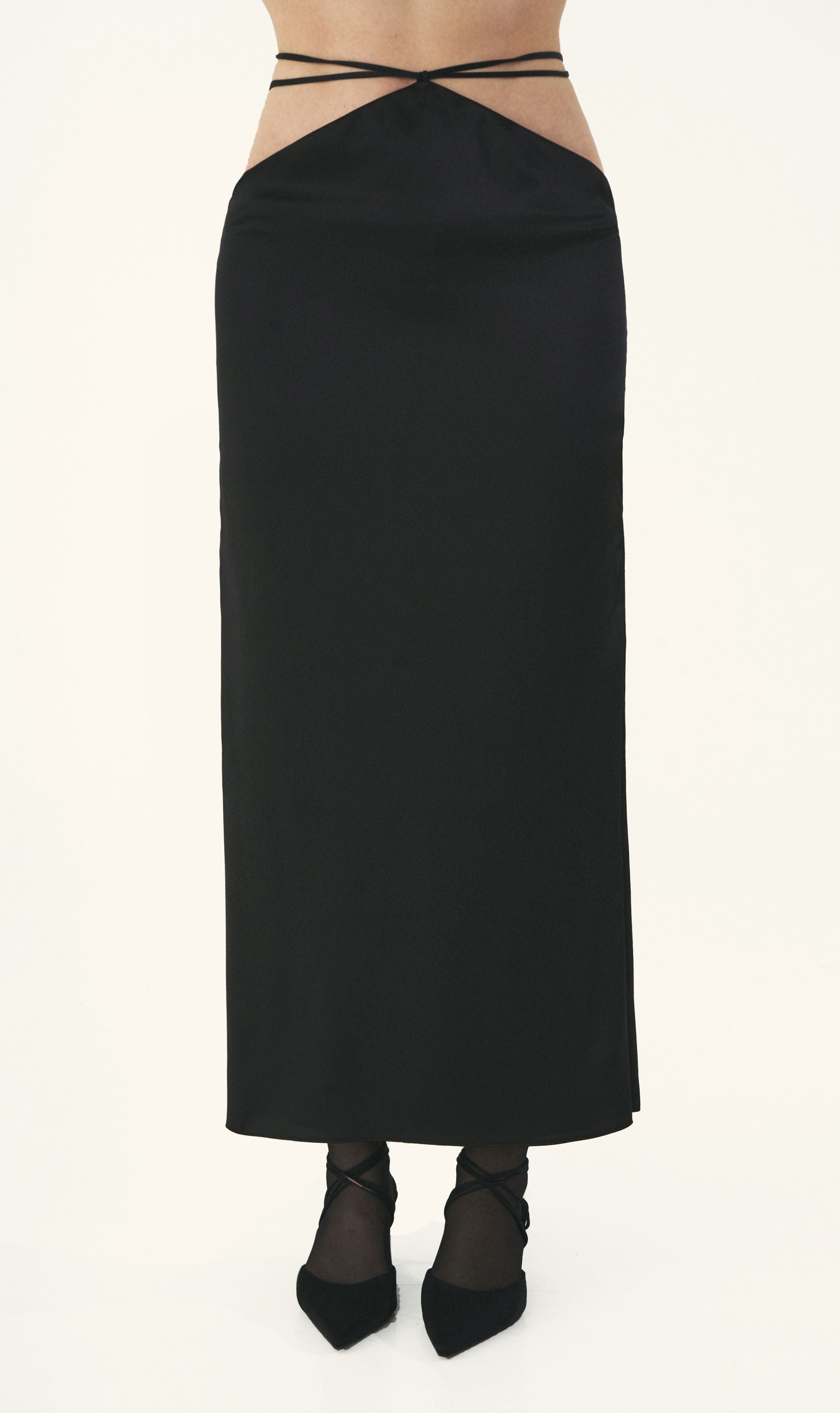 KRIS MARAN - Skirt With Ties And Cuts buy at DOORS NYC