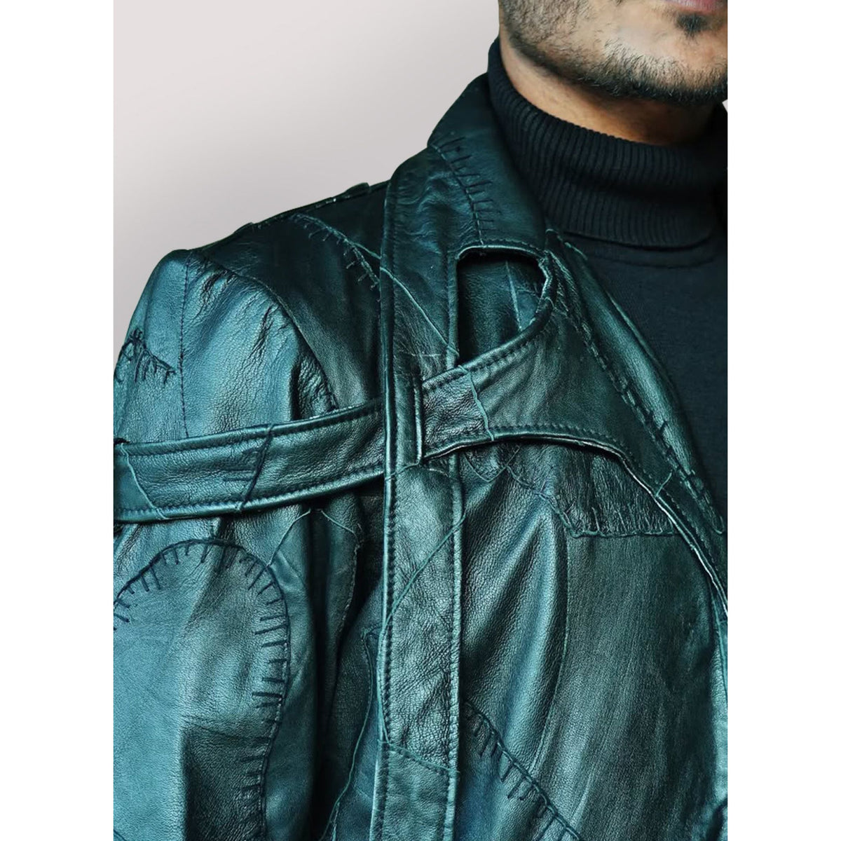 Unisex Genuine Leather Jacket Coat