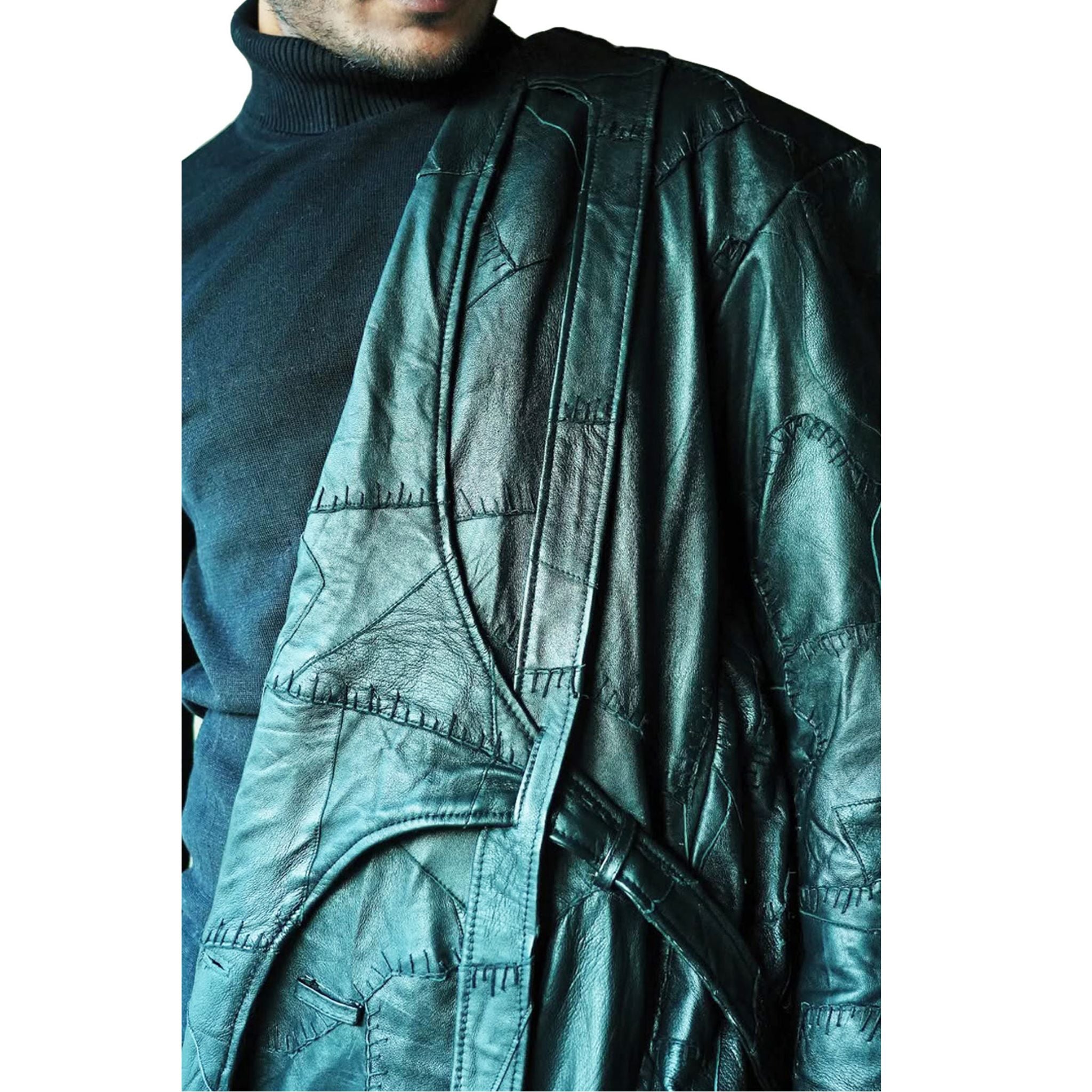 Unisex Genuine Leather Jacket Coat