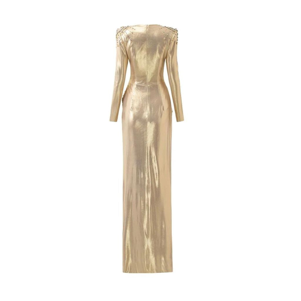 21SIX - Gold Samantha Dress, buy at doors.nyc