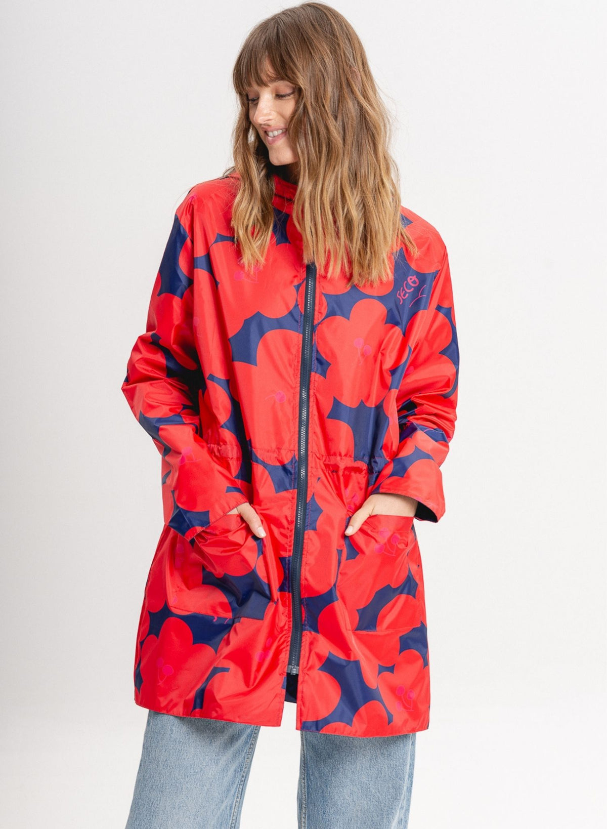 SECO -Reversible Print Jacket | Red buy at DOORS NYC