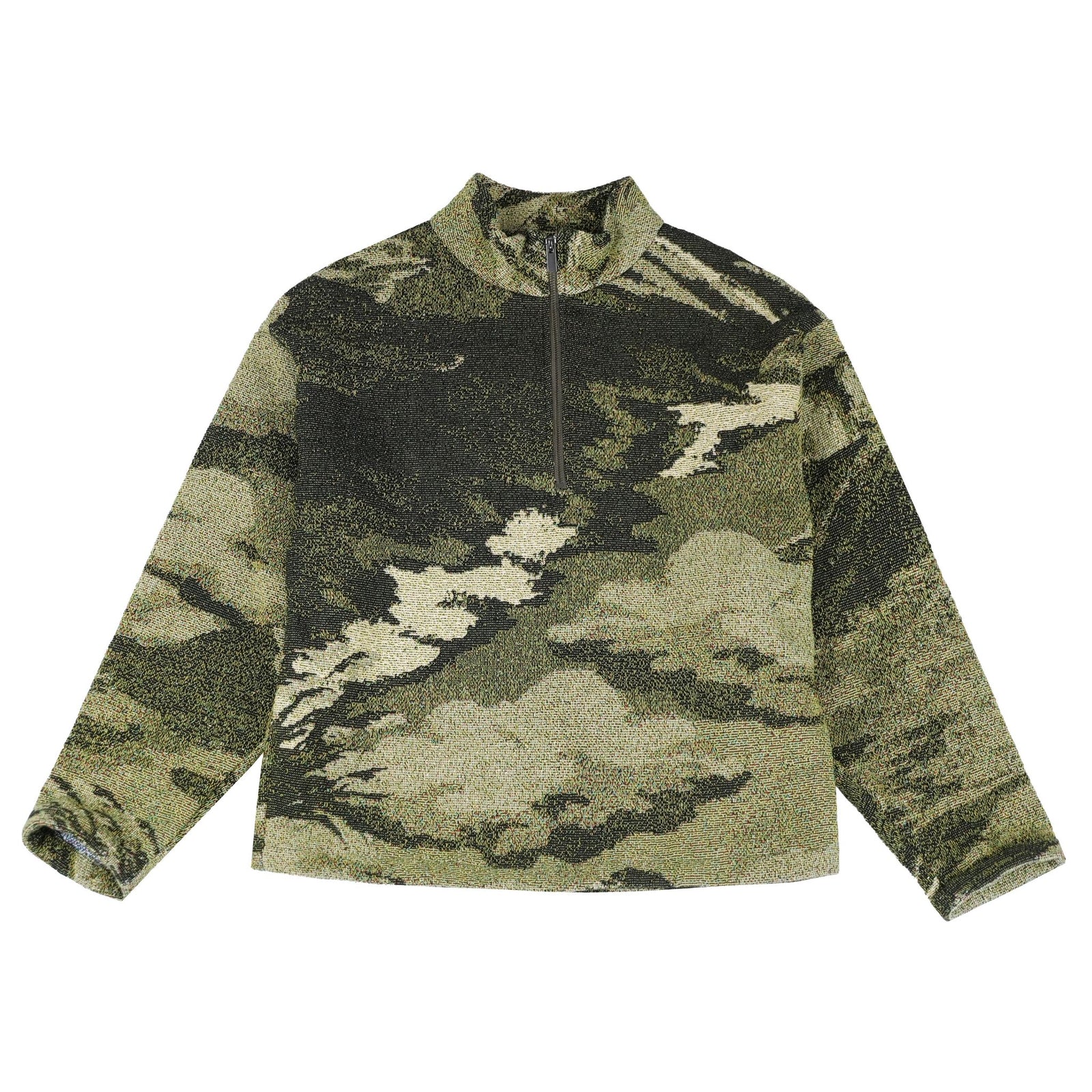 CLARA SON - Reminiscence Tapestry Pullover | Charcoal , buy at DOORS NYC