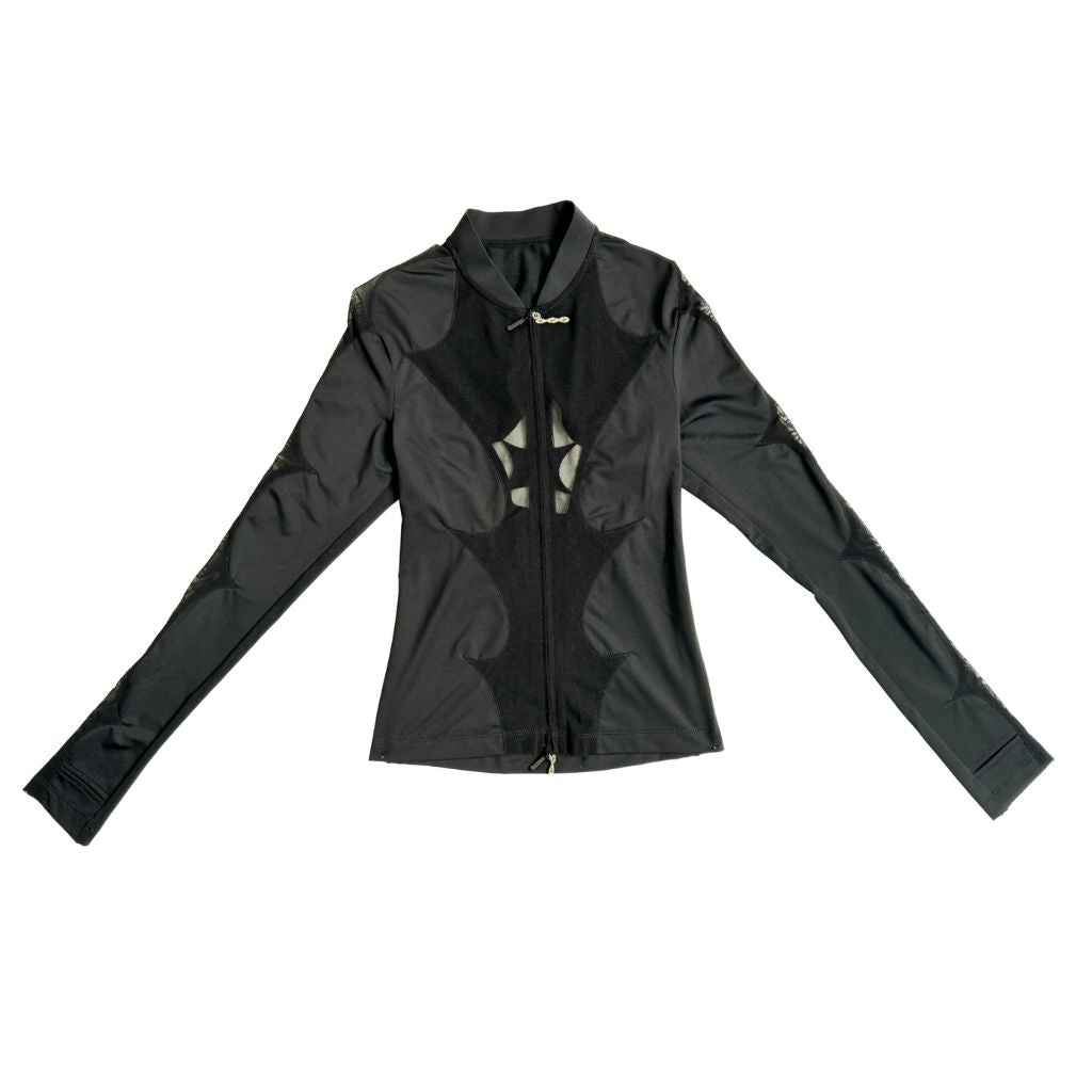 RUIBUILT- Thorn Combo Sport Zip Jacket | Onyx at DOORS NYC