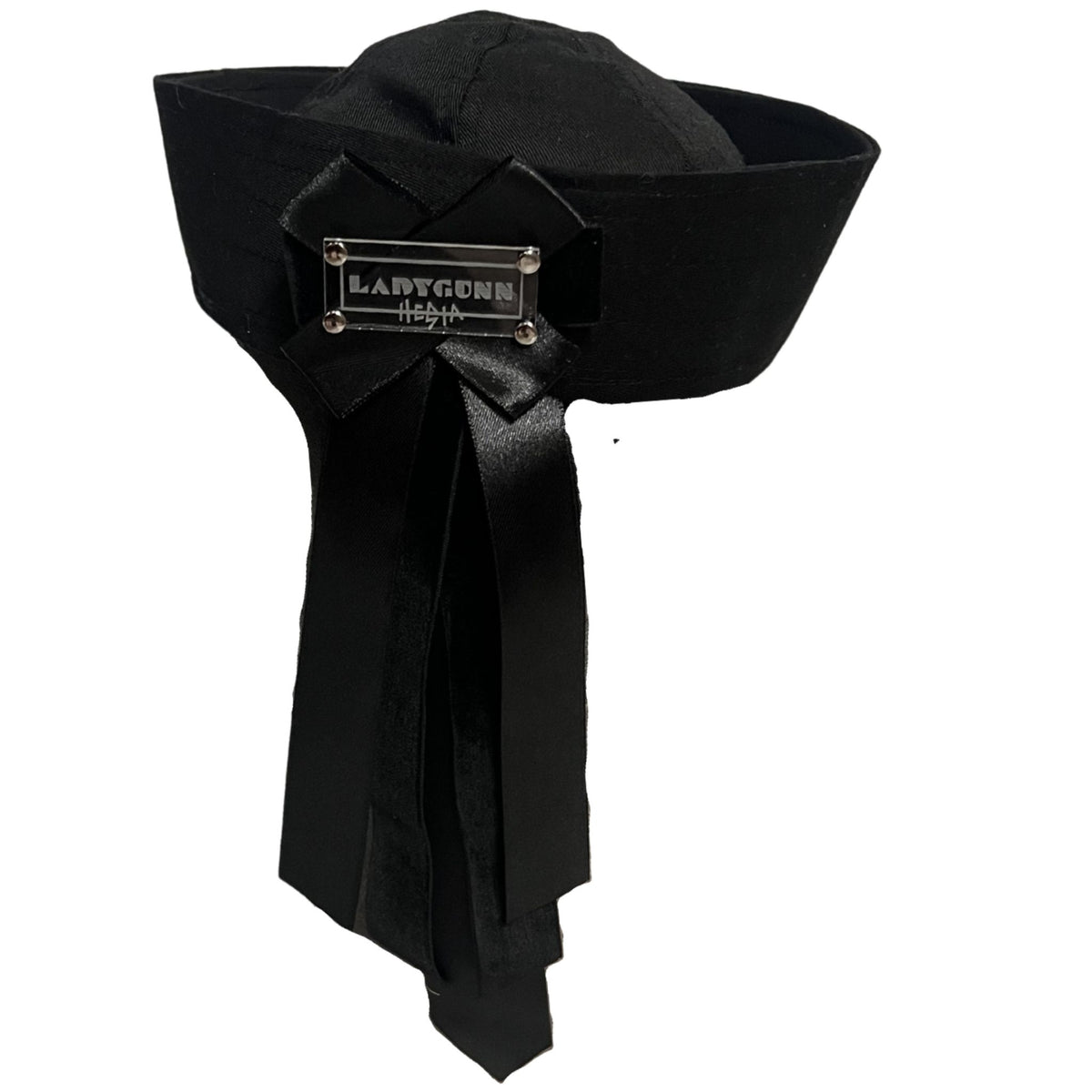 Black Sailor Hat with Ribbon Detail | HESTAVERSE x LADYGUNN