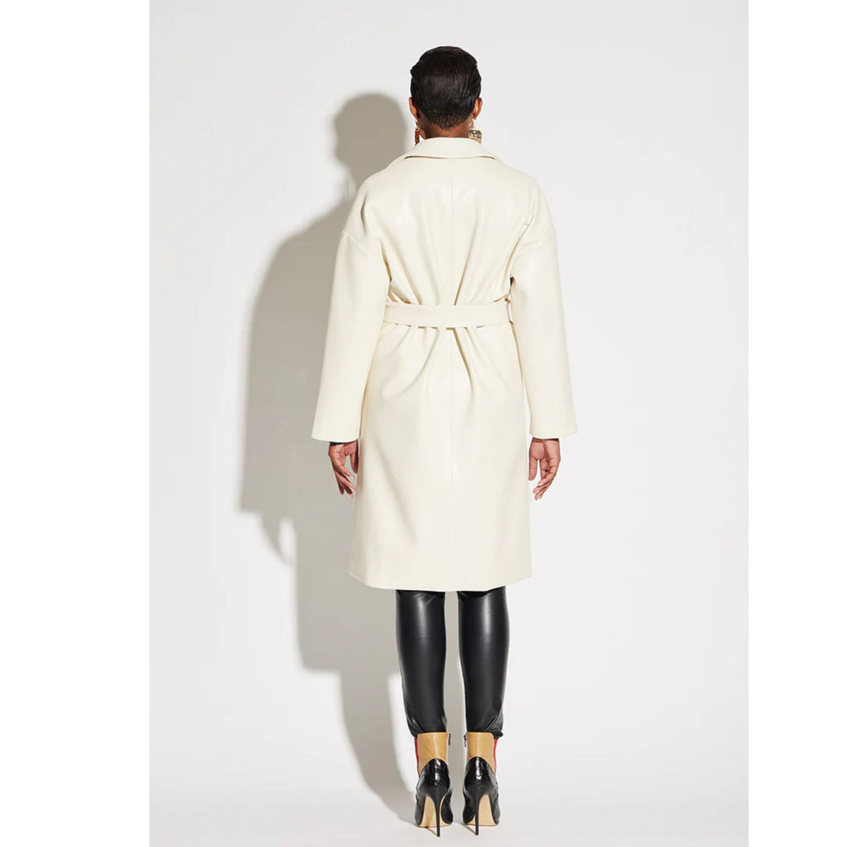 Vegan Leather Coat