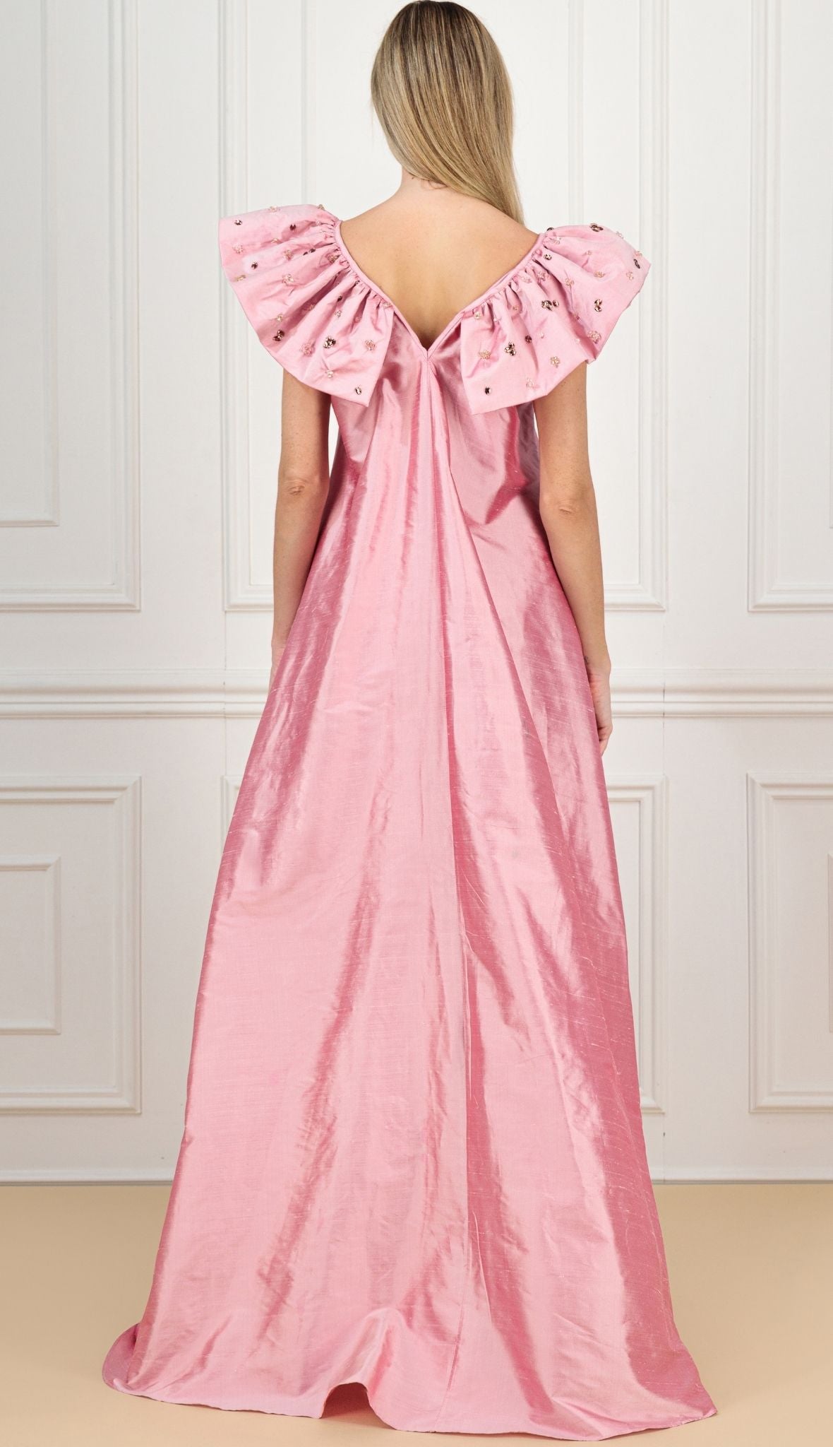KAIANE DESIGNS - Dream Silk Gown | Pink at DOORS NYC