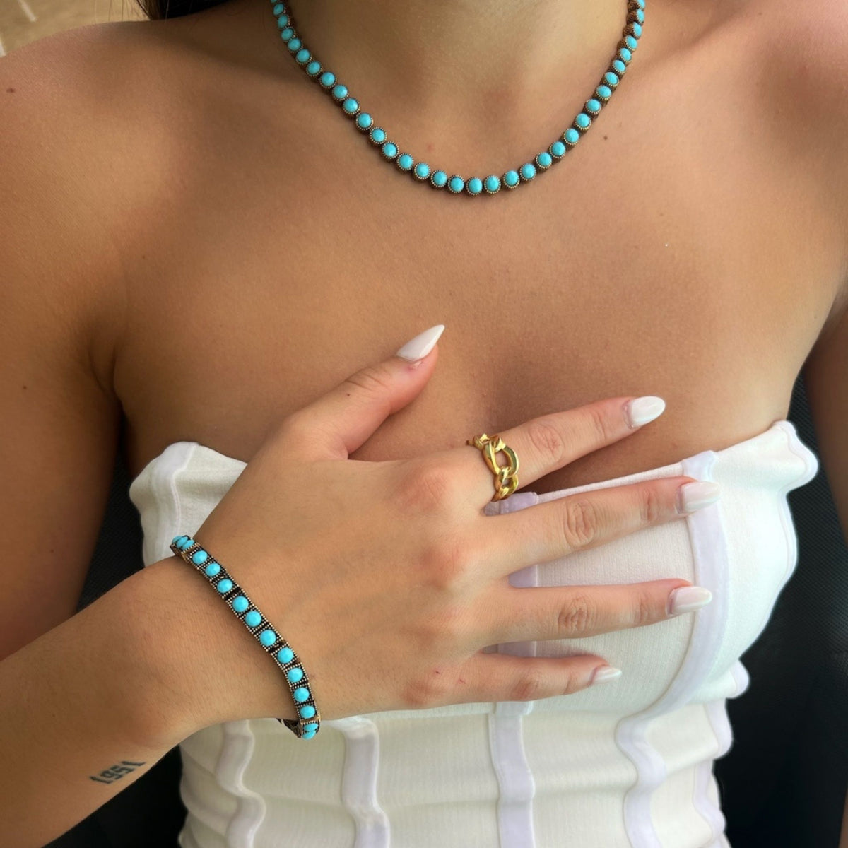 Turquoise Tennis Mystic Necklace