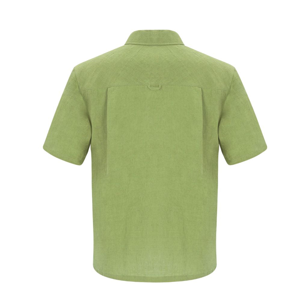 GREENEST - Linen Pocket Shirt | Olive, buy at DOORS NYC