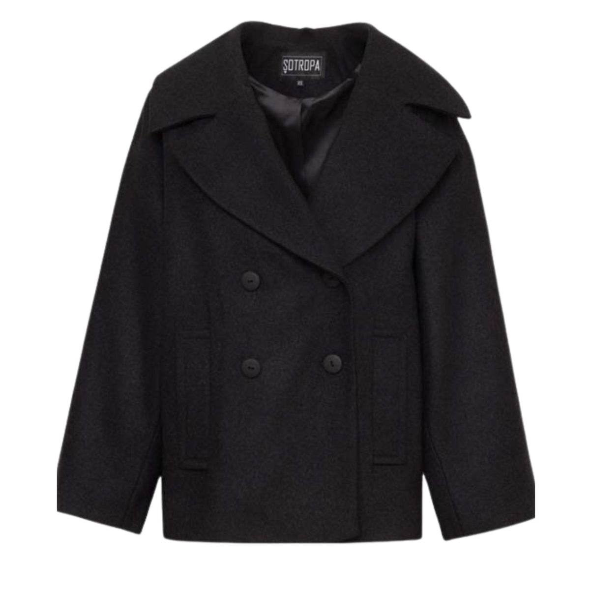 SOTROPA - Short Grey Coat, buy at DOORS NYC