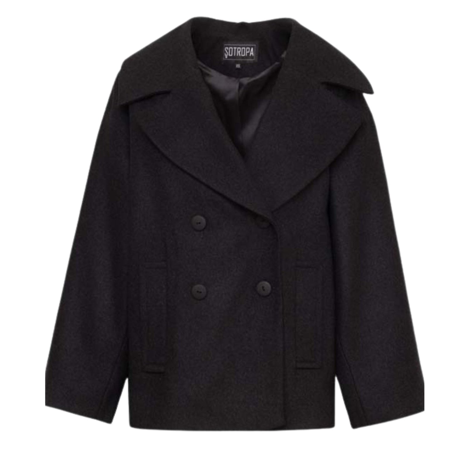 SOTROPA - Short Grey Coat, buy at DOORS NYC